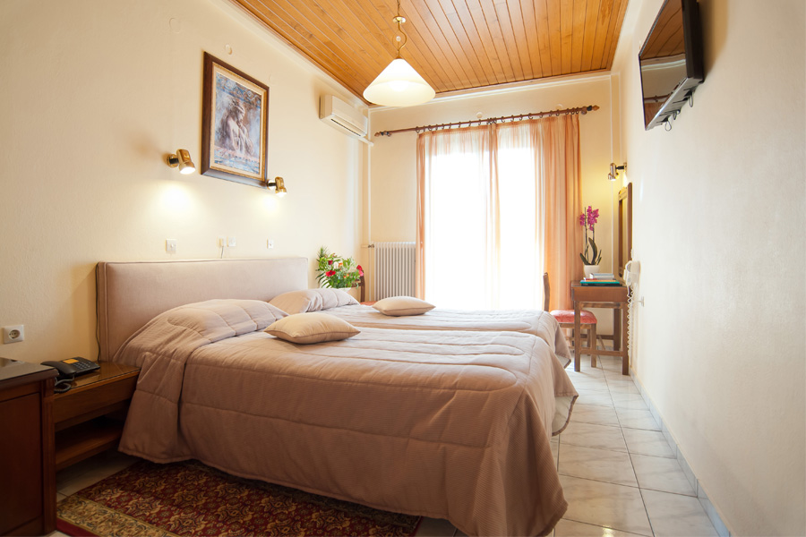 Twin room with village view